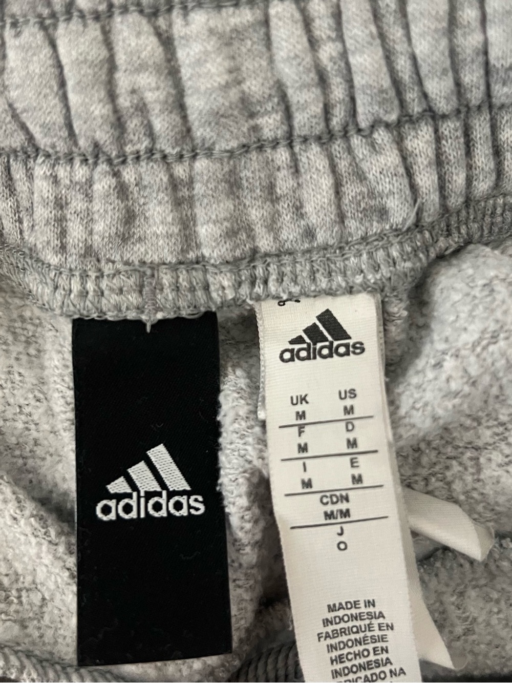 Men’s Adidas Gray Logo Sweatpants - Picture 5 of 6